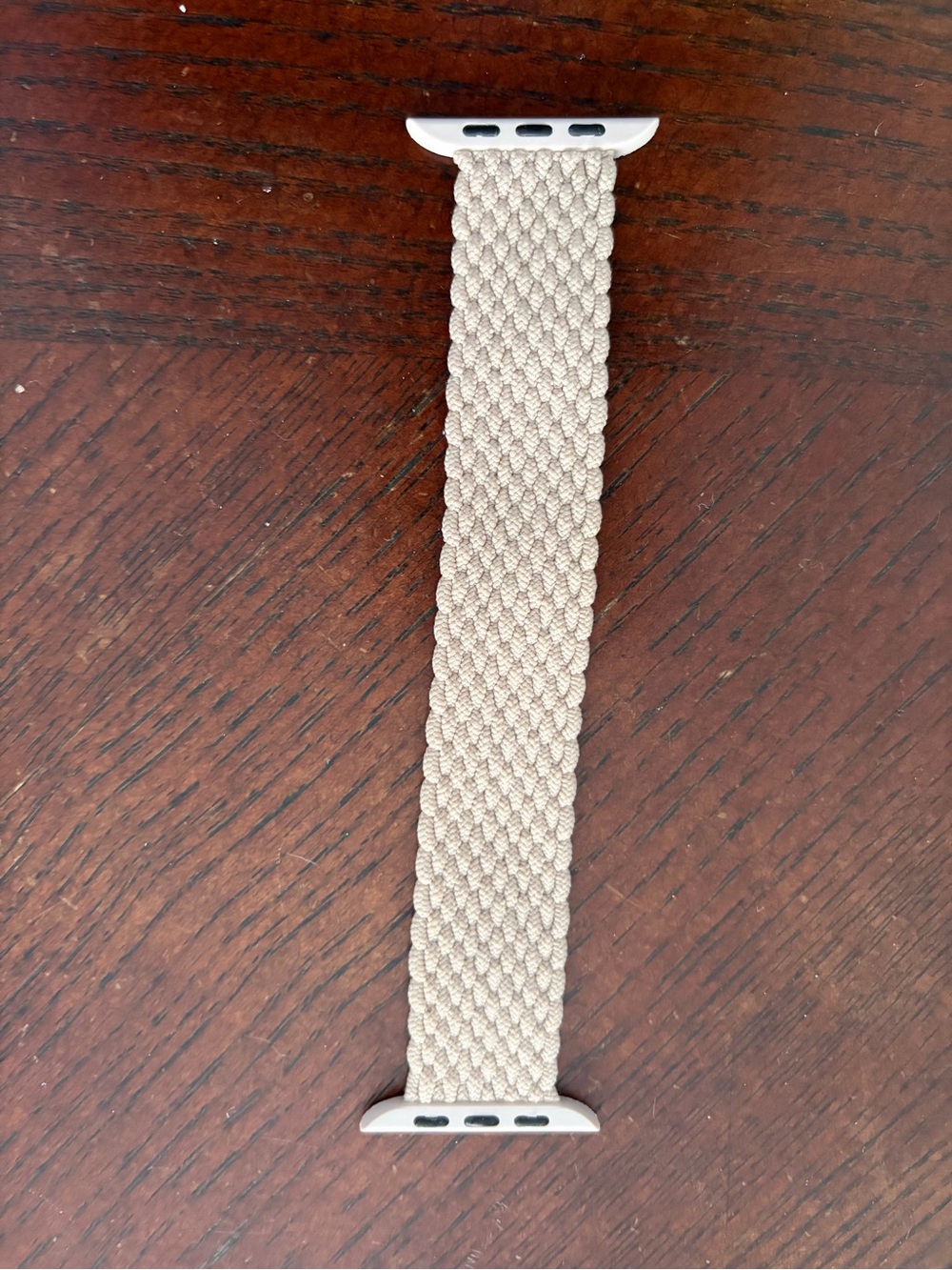 Woven Braided Loop Watch Band - Cream